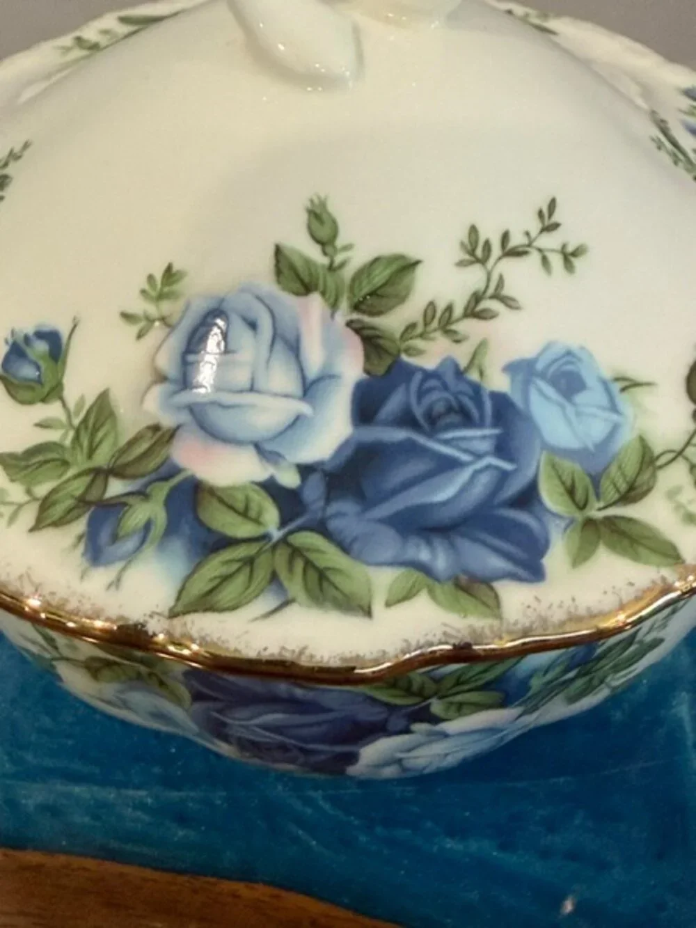 Royal Albert Moonlight Rose Powder Bowl Candy Dish English Fine Bone China